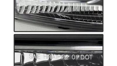 Xtune Black Crystal Headlights Chevrolet Trailblazer 2002-2009                                     - HD-JH-CTB02-AM-BK - Image 4