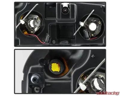 Xtune Black Crystal Headlights Chevrolet Trailblazer 2002-2009 - HD-JH-CTB02-AM-BK