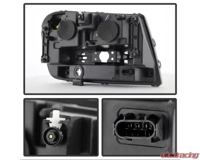 Xtune Black Crystal Headlights Chevrolet Trailblazer 2002-2009 - HD-JH-CTB02-AM-BK