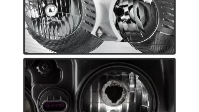 Xtune Chrome OEM Style Headlights Chevrolet Traverse 2009-2012                                     - HD-JH-CTRA09-AM-C - Image 4