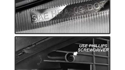 Xtune Chrome OEM Style Headlights Chevrolet Traverse 2009-2012                                     - HD-JH-CTRA09-AM-C - Image 7