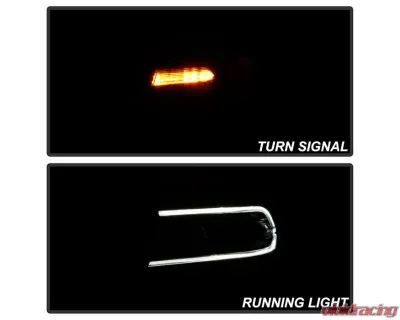 Xtune OE Left Driver Side LED DRL Halogen Headlight Dodge Charger 2015-2019 - HD-JH-DCH15-OE-BK-L