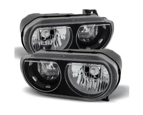 Xtune Black Factory Style Headlights Dodge Challenger 2008-2013