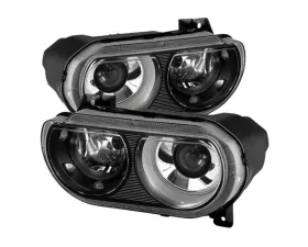 Xtune Black Projector Headlamps Dodge Challenger 2008-2014