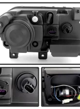 Xtune Black Projector Headlamps Dodge Challenger 2008-2014                                     - HD-JH-DCHAL08-HID-BK - Image 3