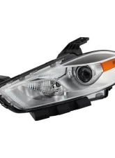 Xtune OE Chrome Left Driver Side Projector Headlight Dodge Dart 2013-2016                                     - HD-JH-DDART13-H-C-L - Image 7