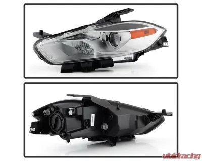 Xtune OE Chrome Left Driver Side Projector Headlight Dodge Dart 2013-2016 - HD-JH-DDART13-H-C-L