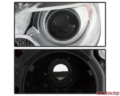 Xtune OE Chrome Left Driver Side Projector Headlight Dodge Dart 2013-2016 - HD-JH-DDART13-H-C-L