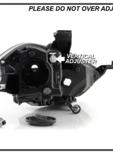 Xtune OE Chrome Left Driver Side Projector Headlight Dodge Dart 2013-2016                                     - HD-JH-DDART13-H-C-L - Image 7