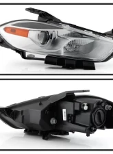 Xtune OE Chrome Right Passenger Side Projector Headlight Dodge Dart 2013-2016                                     - HD-JH-DDART13-H-C-R - Image 2