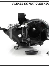 Xtune OE Chrome Right Passenger Side Projector Headlight Dodge Dart 2013-2016                                     - HD-JH-DDART13-H-C-R - Image 7