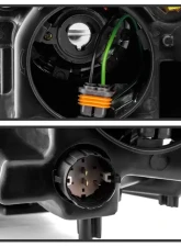 Xtune OEM Right Passenger Side Halogen Models Only Projector Headlight With Black Lens Dodge Dart 2013-2016                                     - HD-JH-DDART13-H-OE-R - Image 4