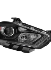 Xtune OEM Right Passenger Side HID Models Only Projector Headlight With Black Lens Dodge Dart 2013-2016                                     - HD-JH-DDART13-HID-OE-R - Image 6