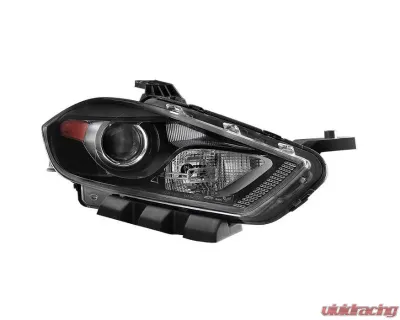 Xtune OEM Right Passenger Side HID Models Only Projector Headlight With Black Lens Dodge Dart 2013-2016 - HD-JH-DDART13-HID-OE-R