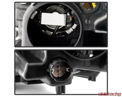 Xtune OEM Right Passenger Side HID Models Only Projector Headlight With Black Lens Dodge Dart 2013-2016 - HD-JH-DDART13-HID-OE-R