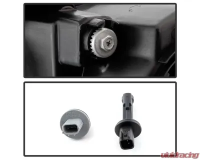 Xtune OEM Right Passenger Side HID Models Only Projector Headlight With Black Lens Dodge Dart 2013-2016 - HD-JH-DDART13-HID-OE-R