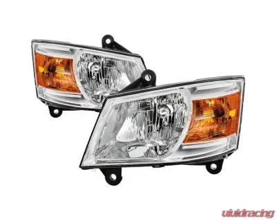Xtune Chrome OEM Style Headlights Dodge Grand Caravan 2008-2010 - HD-JH-DGC08-AM-C
