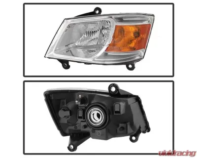 Xtune Chrome OEM Style Headlights Dodge Grand Caravan 2008-2010 - HD-JH-DGC08-AM-C