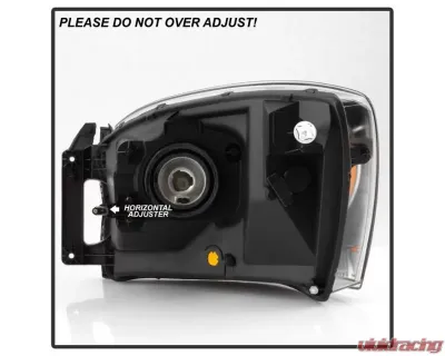 Xtune Chrome Headlights With Chrome Bezel & Amber Bar Dodge Ram 1500 | 2500 | 3500 2006-2009 - HD-JH-DRAM06-AM-C