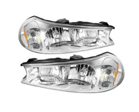 Xtune Chrome Crystal Headlights Ford Contour 1998-2000