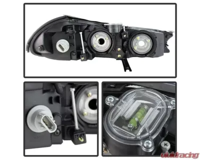 Xtune Chrome Crystal Headlights Ford Contour 1998-2000 - HD-JH-FCON98-C