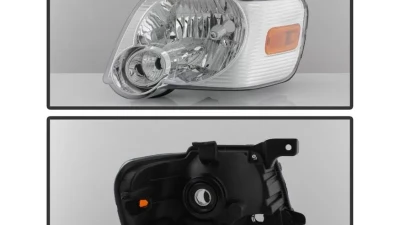 Xtune Chrome OEM Style Headlights Ford Explorer 2006-2010                                     - HD-JH-FEXP06-AM-C - Image 2