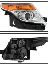 Xtune Chrome OEM Style Headlights Ford Explorer 2011-2015                                     - HD-JH-FEXP11-AM-C - Image 2