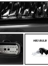 Xtune OE Right Passenger Side DRL Bar Projector LED Headlight Ford Explorer 2016-2018                                     - HD-JH-FEXP16-LED-DRL-R - Image 6