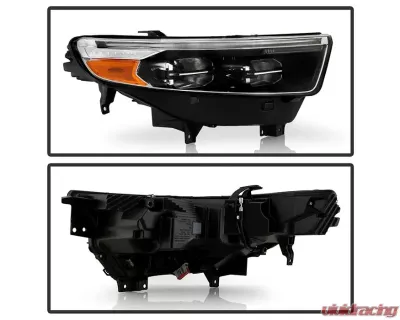Xtune OE Right Passenger Side Full LED w/ DRL Headlight Ford Explorer XLT / Limited non-Adaptive 2020-2022 - HD-JH-FEXP20XLT-LED-OE-R