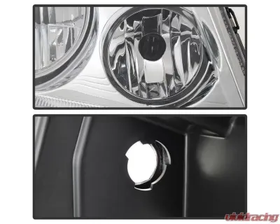 Xtune Chrome Amber Crystal Headlights Ford F150 2004-2008 - HD-JH-FF15004-AM-C