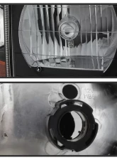 Xtune Black OEM Style Headlights With Corner Lights Ford F150 | Expedition 1997-2003                                     - HD-JH-FF15097-L-SET-BK - Image 3