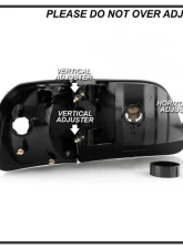 Xtune Black Crystal Headlights With Corner Lights Ford F150 | Expedition 1997-2003                                     - HD-JH-FF15097-SET-AM-BK - Image 6