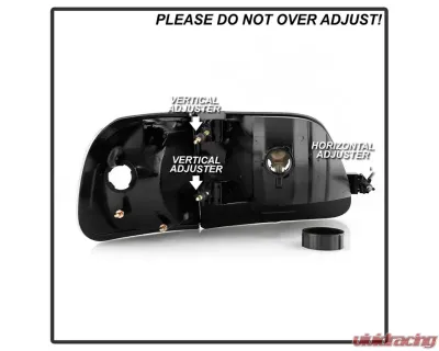 Xtune Black Crystal Headlights With Corner Lights Ford F150 | Expedition 1997-2003 - HD-JH-FF15097-SET-AM-BK