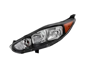 Xtune Black Left Driver Side OE Style Headlights Ford Fiesta 2014-2018