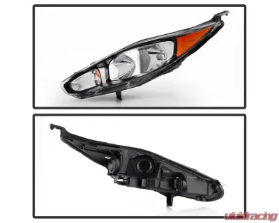Xtune Black OE Style Headlights Ford Fiesta 2014-2018 - HD-JH-FFIE14-BK-SET