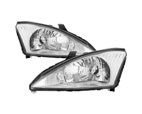 Xtune Chrome OEM Style Headlights Ford Focus 2000-2004
