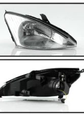 Xtune Chrome OEM Style Headlights Ford Focus 2000-2004                                     - HD-JH-FFOC00-C - Image 2