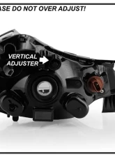 Xtune OE Set Black Crystal Headlights Ford Focus 2008-2011                                     - HD-JH-FFOC08-AM-BK - Image 7