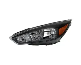 Xtune Black Left Driver Side OE Style Headlights Ford Focus 2015-2018