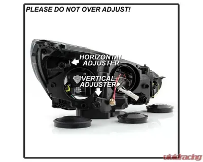 Xtune Black Left Driver Side OE Style Headlights Ford Focus 2015-2018 - HD-JH-FFOC15-BK-L