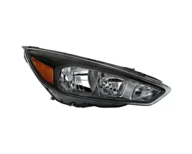 Xtune Black Right Passenger Side OE Style Headlights Ford Focus 2015-2018