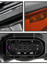Xtune Black Driver and Passenger Side Factory Style Headlights with LED DRL Ford Focus 2015-2018                                     - HD-JH-FFOC15-LED-AM-BK - Image 4