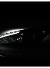 Xtune Black Driver and Passenger Side Factory Style Headlights with LED DRL Ford Focus 2015-2018                                     - HD-JH-FFOC15-LED-AM-BK - Image 7