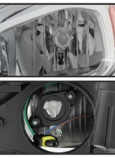 Xtune Chrome Driver and Passenger Side Factory Style Headlights with LED DRL Ford Focus 2015-2018                                     - HD-JH-FFOC15-LED-AM-C - Image 3