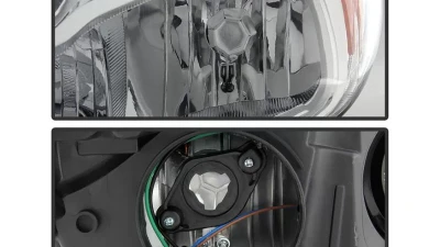 Xtune Chrome Driver and Passenger Side Factory Style Headlights with LED DRL Ford Focus 2015-2018                                     - HD-JH-FFOC15-LED-AM-C - Image 3