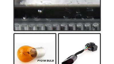 Xtune Chrome Driver and Passenger Side Factory Style Headlights with LED DRL Ford Focus 2015-2018                                     - HD-JH-FFOC15-LED-AM-C - Image 6