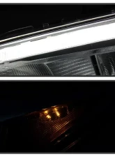 Xtune Chrome Driver and Passenger Side Factory Style Headlights with LED DRL Ford Focus 2015-2018                                     - HD-JH-FFOC15-LED-AM-C - Image 8