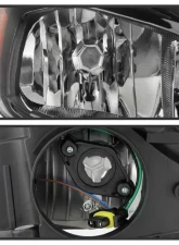 Xtune Black Right Passenger Side Factory Style Headlight with LED DRL Ford Focus 2015-2018                                     - HD-JH-FFOC15-LED-BK-R - Image 3