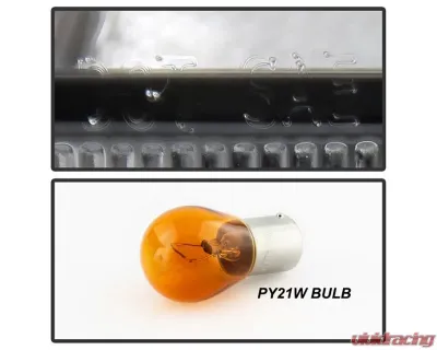 Xtune Black Right Passenger Side Factory Style Headlight with LED DRL Ford Focus 2015-2018 - HD-JH-FFOC15-LED-BK-R