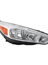 Xtune Chrome Right Passenger Side Factory Style Headlight with LED DRL Ford Focus 2015-2018                                     - HD-JH-FFOC15-LED-OE-R - Image 10